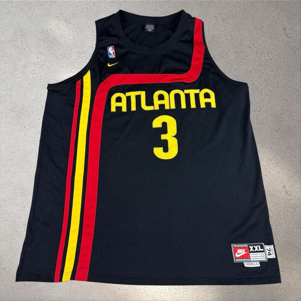 Vintage Atlanta Hawks Shareef‎ Abdur-Rahim 74 Retro Nike Swingman Jersey 2XL
